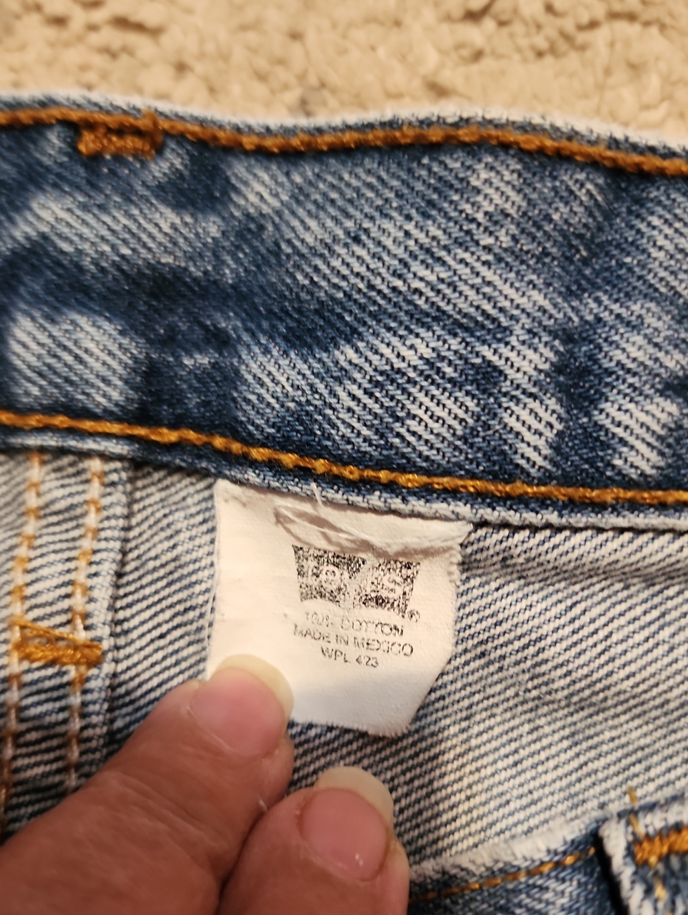 Vintage 501xx Levis Y2K  Denim Jeans Mens  Made In USA Button Fly 40 x 38 - Picture 9 of 12